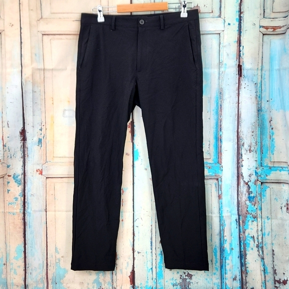 Theory Zaine Slim Fit Pants in Black - Picture 2 of 7
